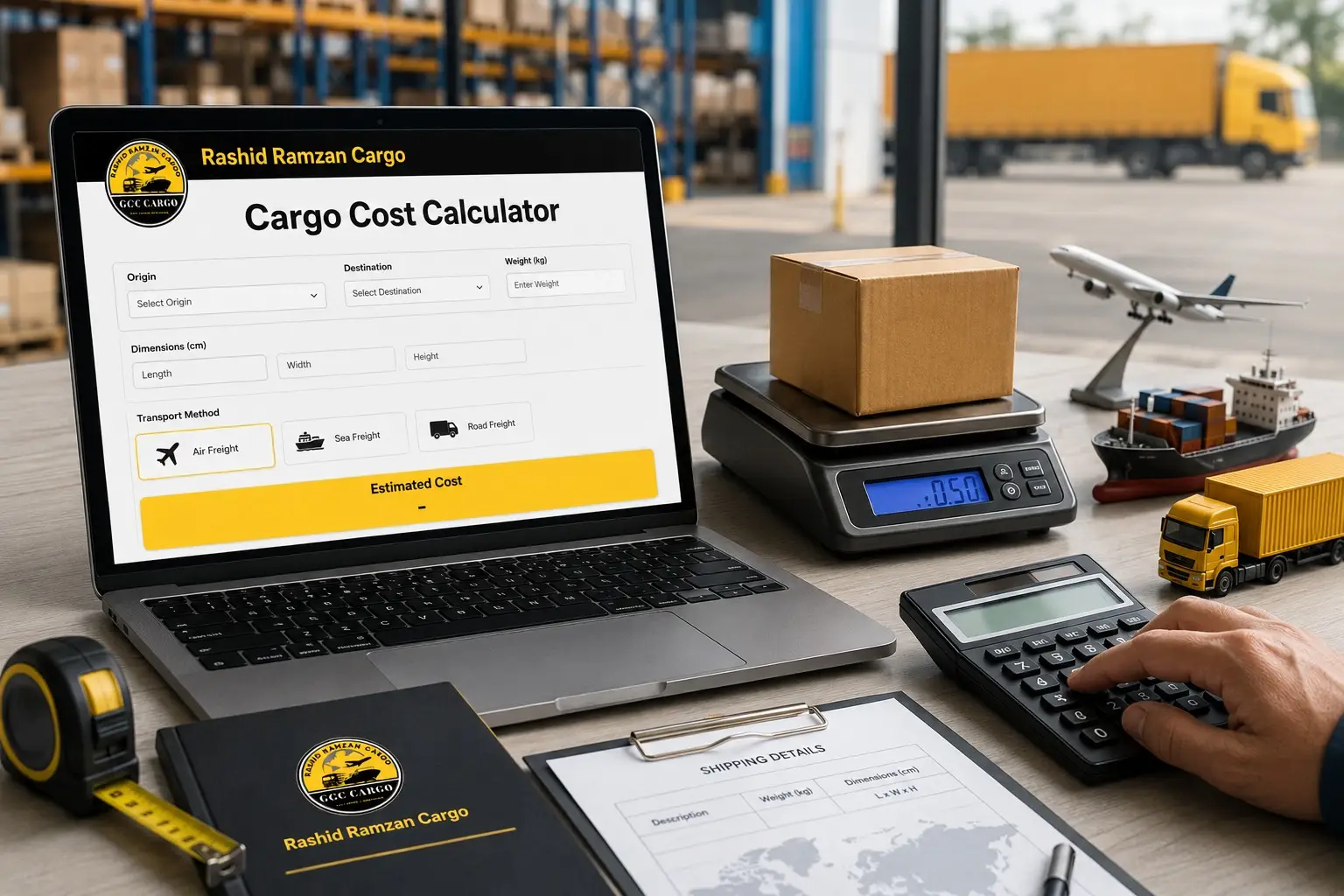 Cargo cost calculator