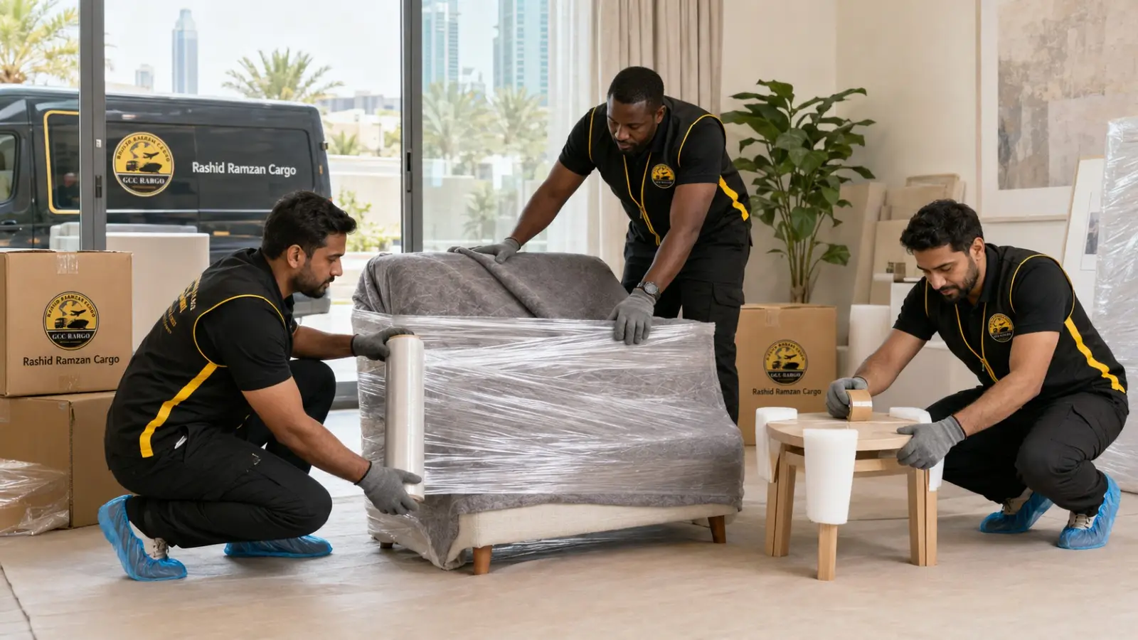 Furniture protected for a personal or commercial relocation