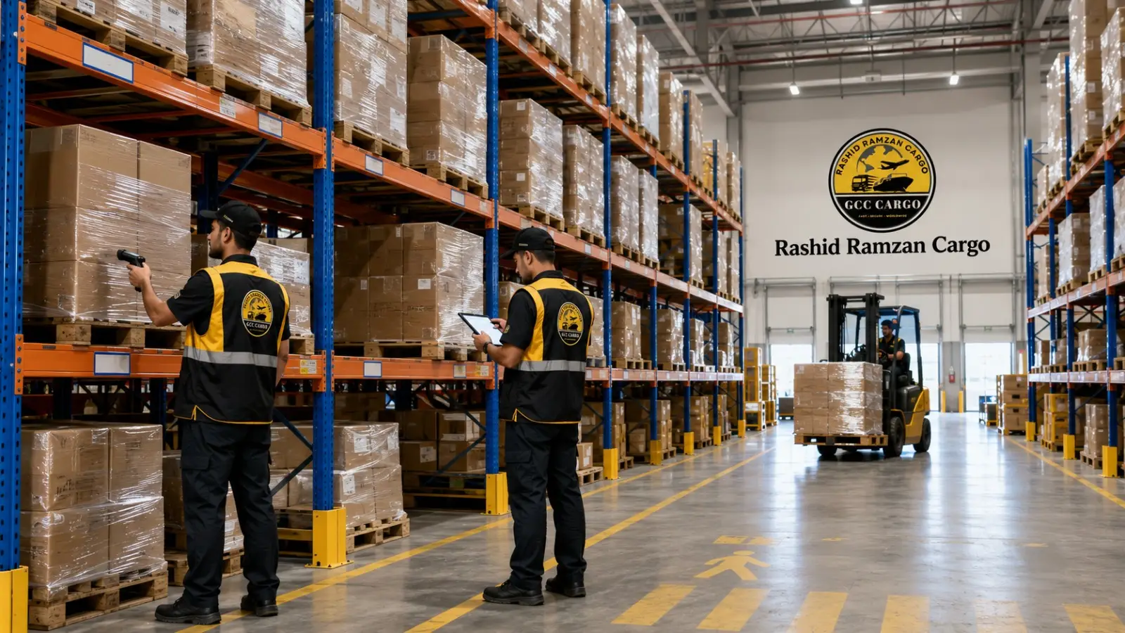 Organized cargo storage in a Dubai warehouse