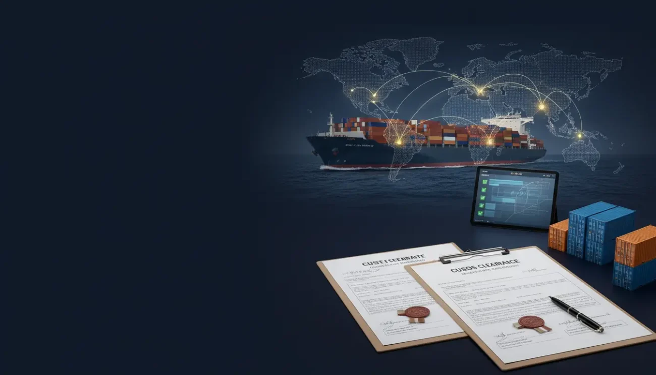 Customs clearance documents and cargo shipping process from UAE to GCC countries