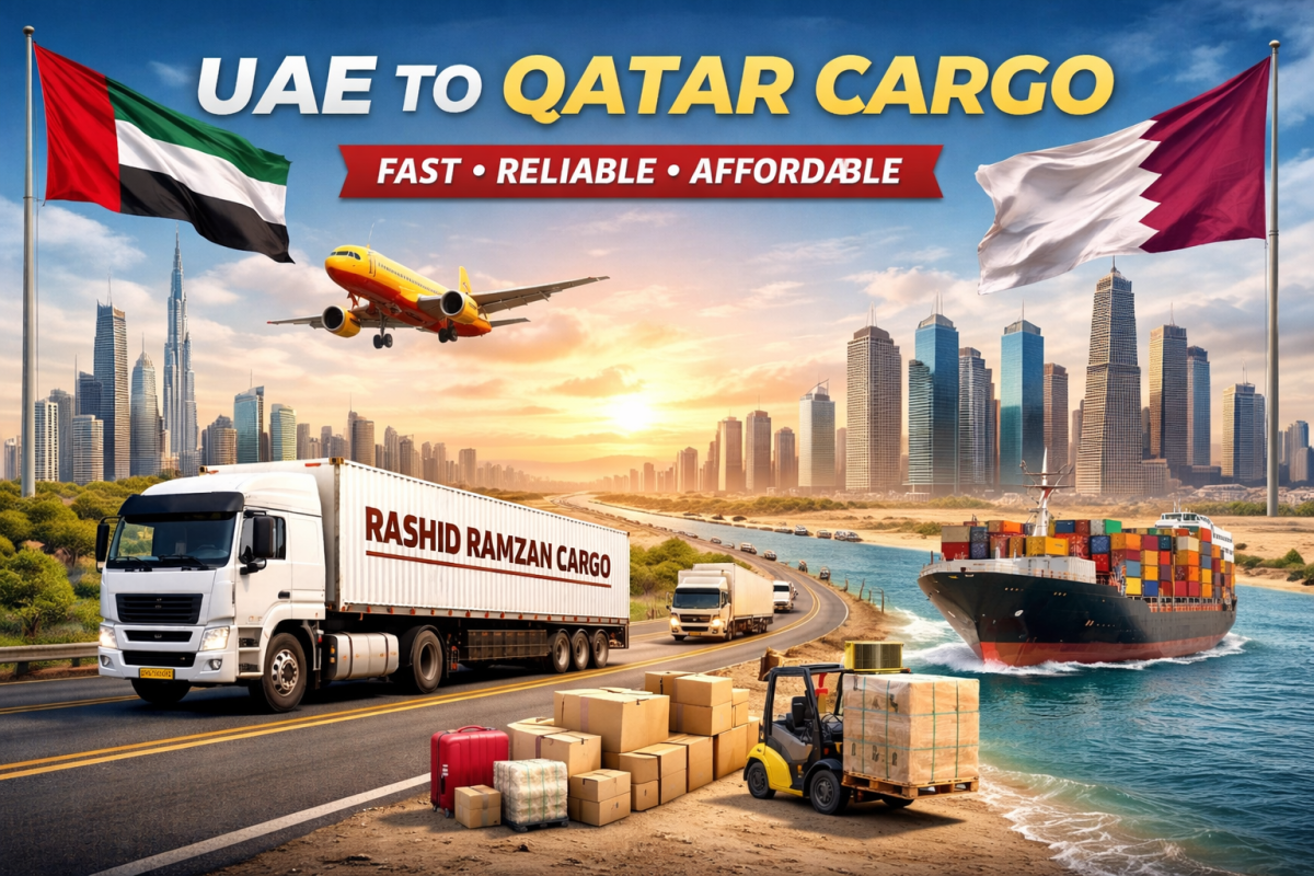 UAE to Qatar cargo service showing road, air and sea freight by Rashid Ramzan Cargo