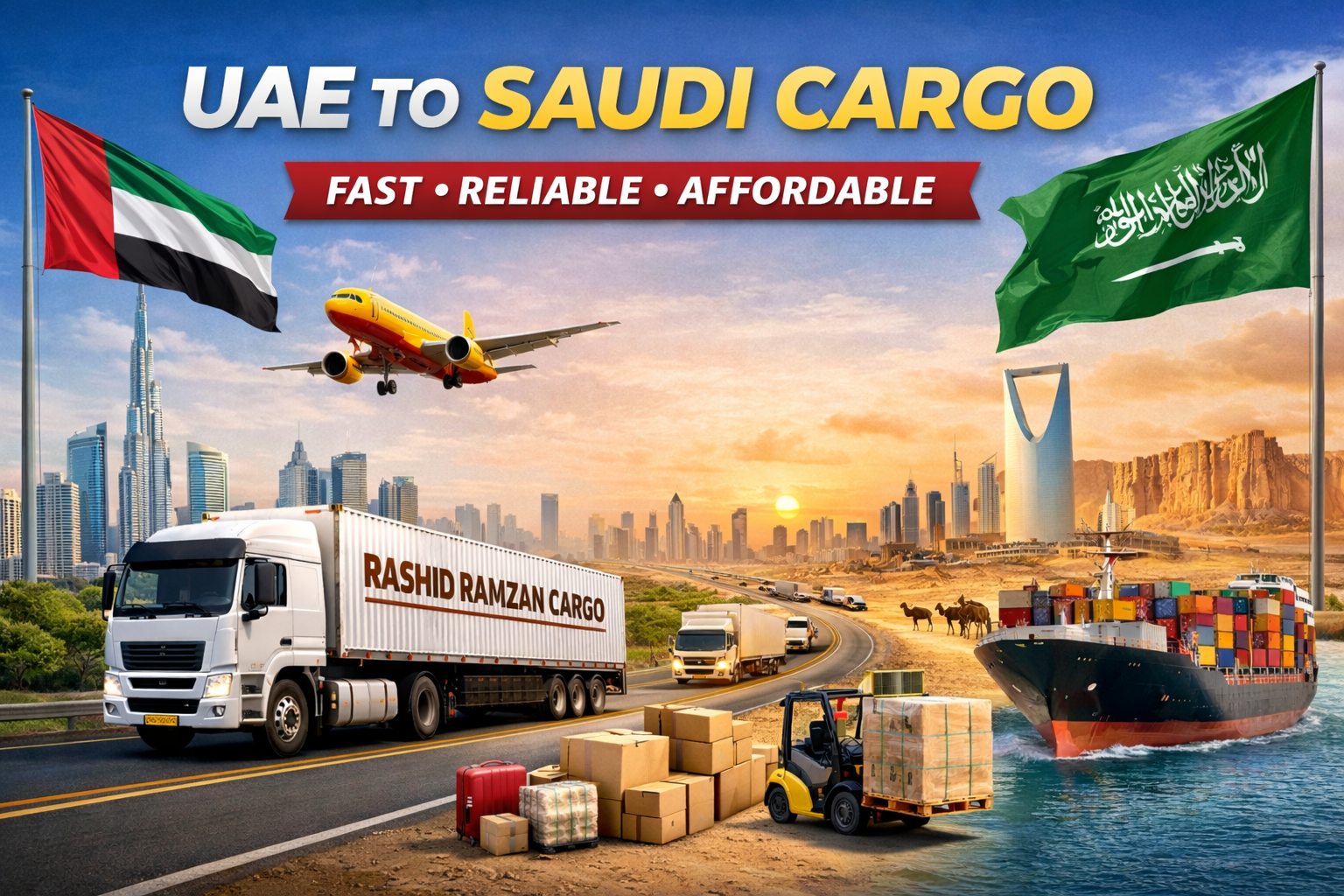UAE to Saudi Cargo Service – Reliable, Fast & Affordable Shipping Solutions 27/7